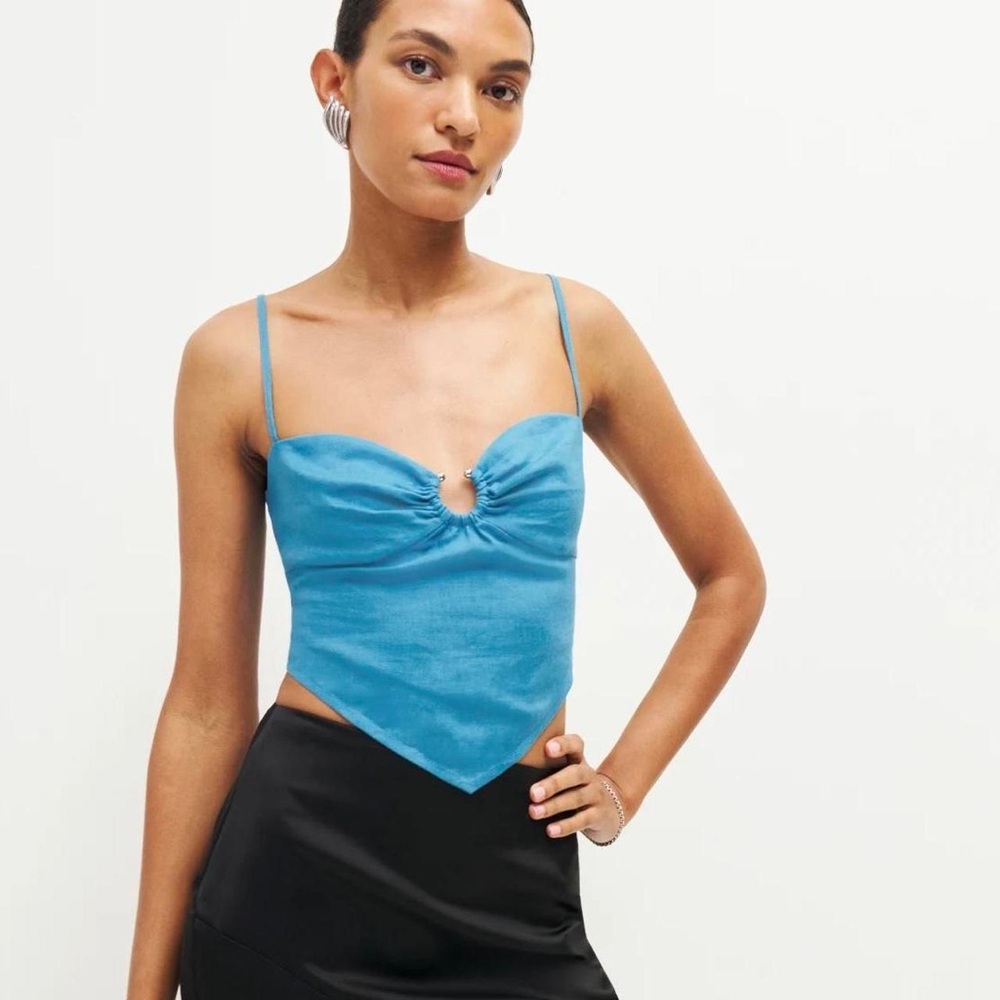 Reformation Sansa Linen Top - NWT
